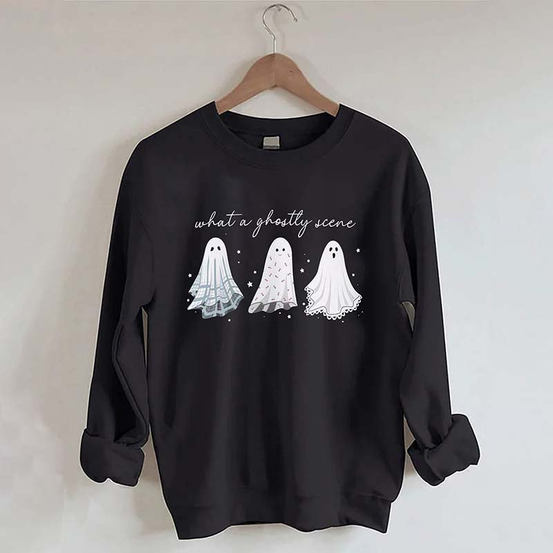 What A Ghostly Scene Sweatshirt