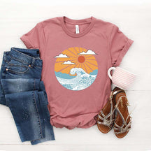 Retro Graphic Ocean Sunshine T-Shirt