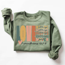 Boho Inspirational Church Bible Verse Sweatshirt