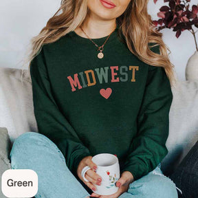 Cute Trendy Midwest Lover Sweatshirt