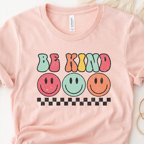 Be Kind Smiley Face Positive T-Shirt