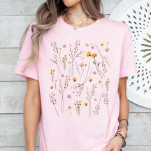 Pressed Flowers Summer Inspirational T-Shirt