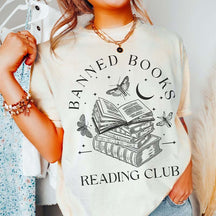 Banned Book Reading Club Minimalist Moth T-Shirt