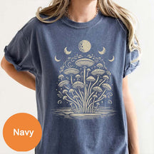 Magic Mushroom Spiritual Moon T-Shirt