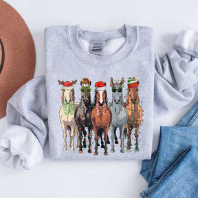 Horse Lover Christmas Funny Holiday Sweatshirt