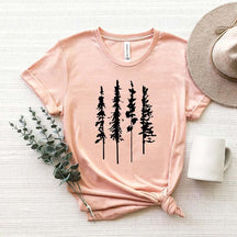 Pine Tree Mountains Camping Adventure T-Shirt