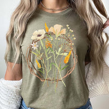 Wild Flower Graphic Plant T-Shirt