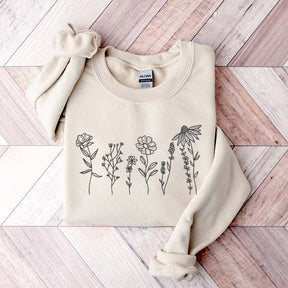 Wildflowers Floral Women Sweatshirt