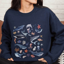 Marine Life  Dolphin Sea Animal Sweatshirt