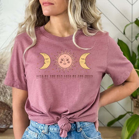 Boho Vintage Mystic Moon And Sun T-Shirt