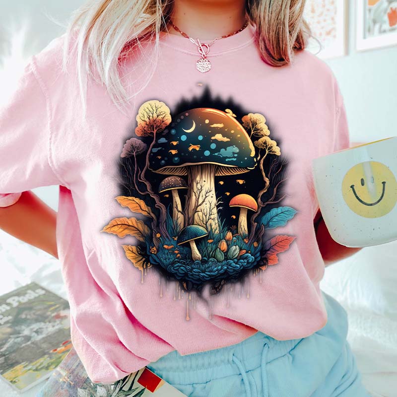 Dark Academia Aesthetic Mushroom T-Shirt