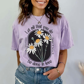 Love Like Jesus Boho Flower Religious T-Shirt