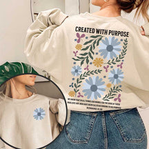 Boho Religious Flower Sweatshirt