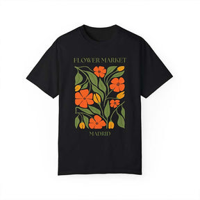 Watercolor Wild Flower Madrid T-Shirt