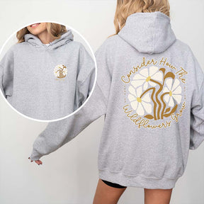 Boho Christian Wildflowers Hoodie