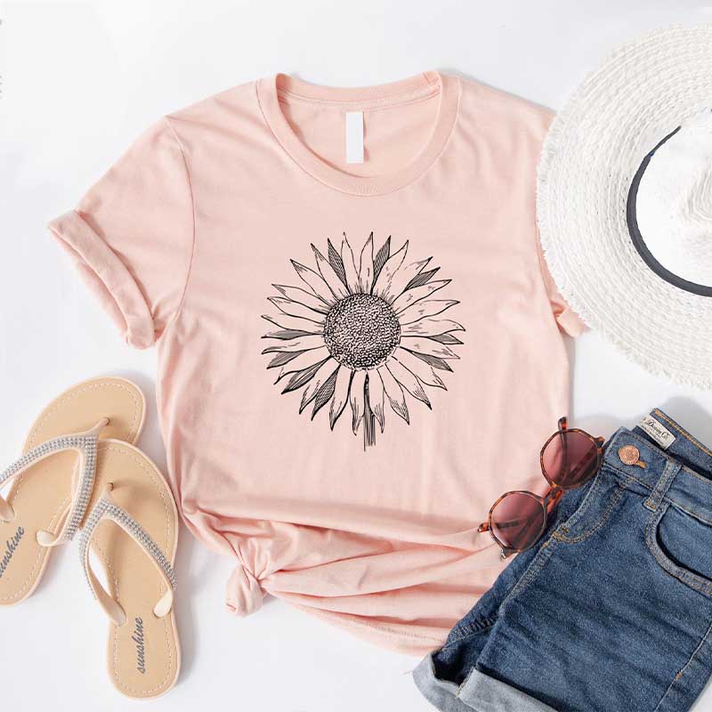 Boho Daisy Mom Summer T-Shirt