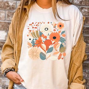 Boho Flowers Plant Lady T-Shirt