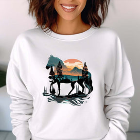 Cute Horse Rider Gift Sweatshirt