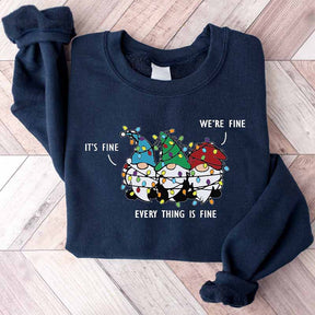 It's Fine We're Fine Everything Is Fine Ugly Christmas Sweatshirt