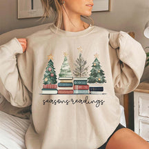 Bookish Christmas Seasons Readings Sweatshirt