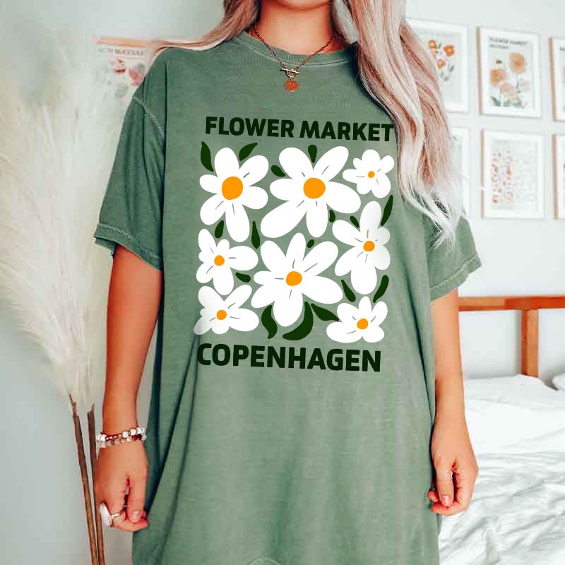 Flower Market Copenhagen Muted Floral T-Shirt