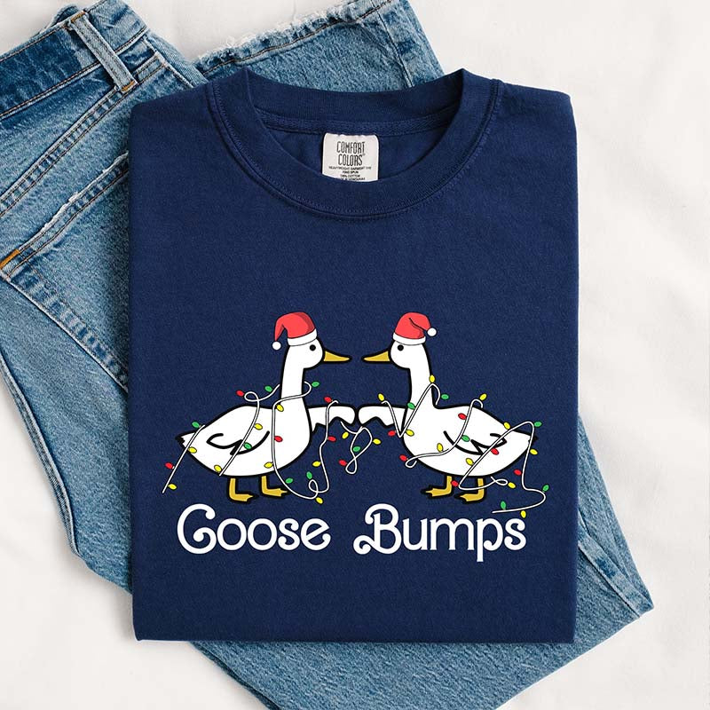 Goose Fist Bumps Santa T-Shirt