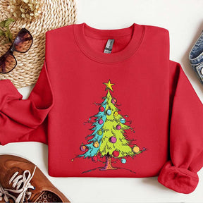 Christmas Tree Trendy Holiday Sweatshirt