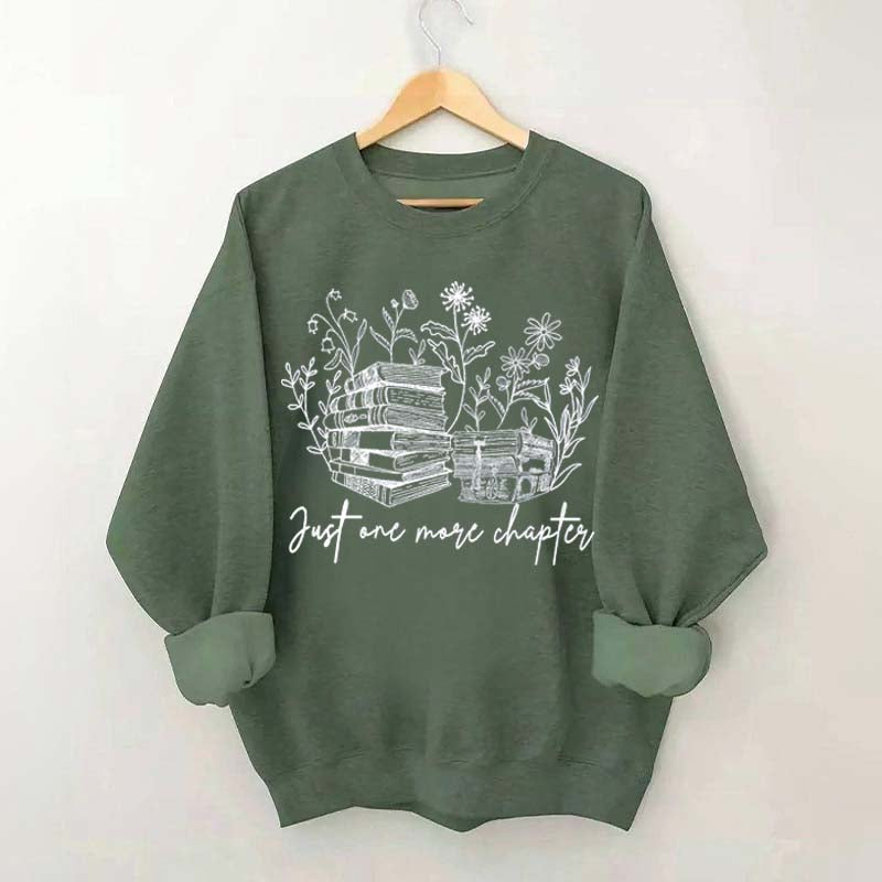 Reading Just One More Chapter Plant Sweatshirt