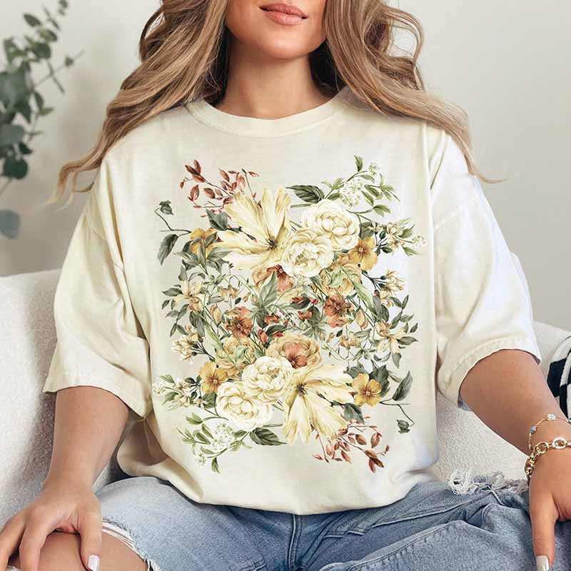 Spring Blossoms Gardening Floral T-Shirt