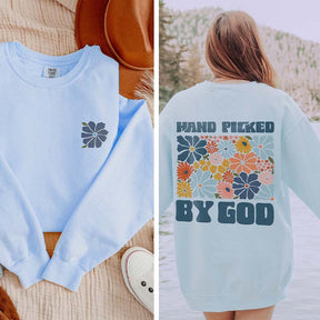 Religious Baptism Gift Flowers Sweatshirt