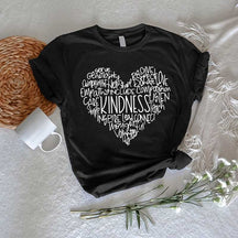 Kindness Heart Positive Inspirational T-Shirt