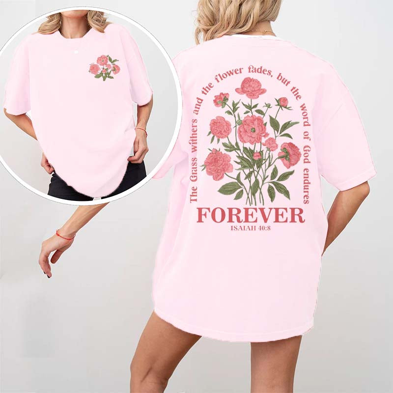 Women Bible Verse Vintage Floral  T-Shirt