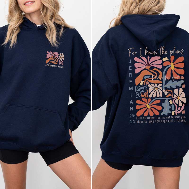 For I Know The Plants Wildflower Hoodie