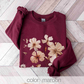 Winte Wildflowers Minimalist Sweatshirt