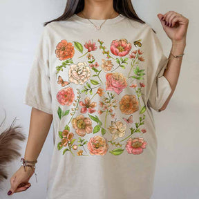 Boho Wildflowers Pastel Floral T-Shirt