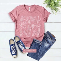 Botanical Vintage Wildflower Graphic T-Shirt