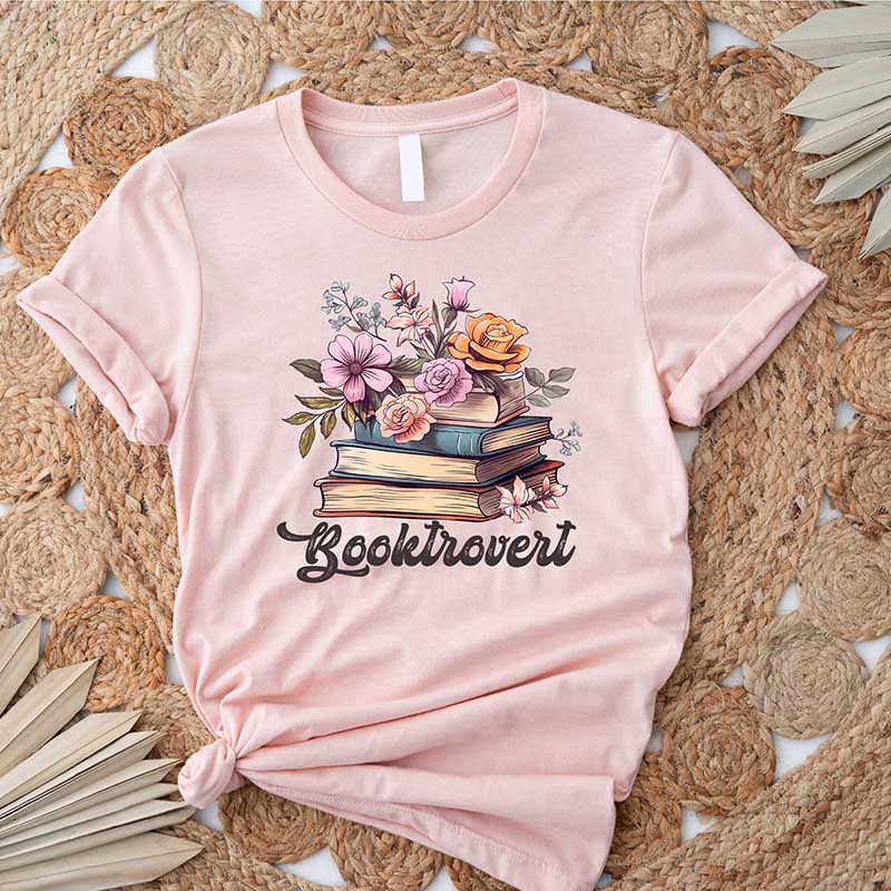 Booktrovert Cute Book Lover T-Shirt