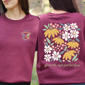 Seek Balance Not Perfection Floral T-Shirt