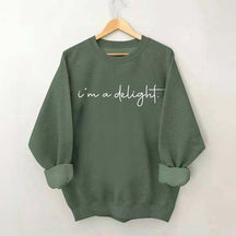 I'm A Delight Printed Sweatshirt