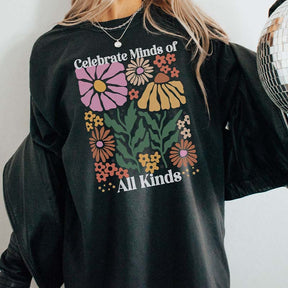 Celebrate Minds of All Kinds Floral T-Shirt