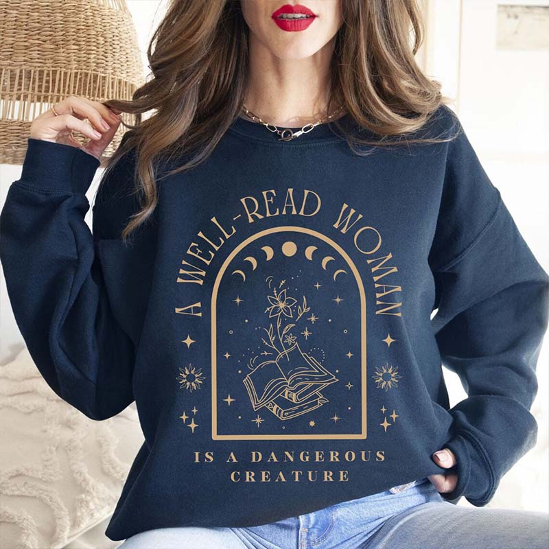 A Well Read Woman Bookish Sweatshirt