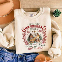 Gingerbread Christmas Houses Sweatshirt