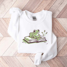 Bookworm Book Frog Sweatshirt