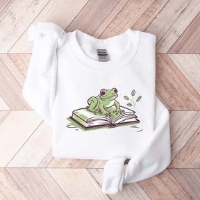 Bookworm Book Frog Sweatshirt