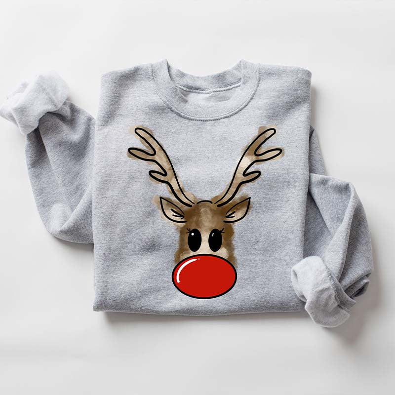 Christmas Reindeer Holiday Sweatshirt