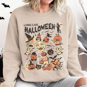 Retro Halloween Vintage Long Live Sweatshirt