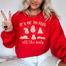 It's Ok To Feel All the Feels Christmas Sweatshirt