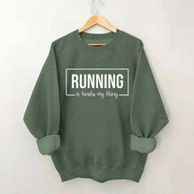 Running Track Funny Sweatshirt