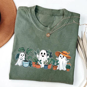 Plant Ghost Halloween Spooky Gardener T-Shirt