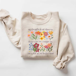 Floral Jesus The Way The Truth The Life Sweatshirt